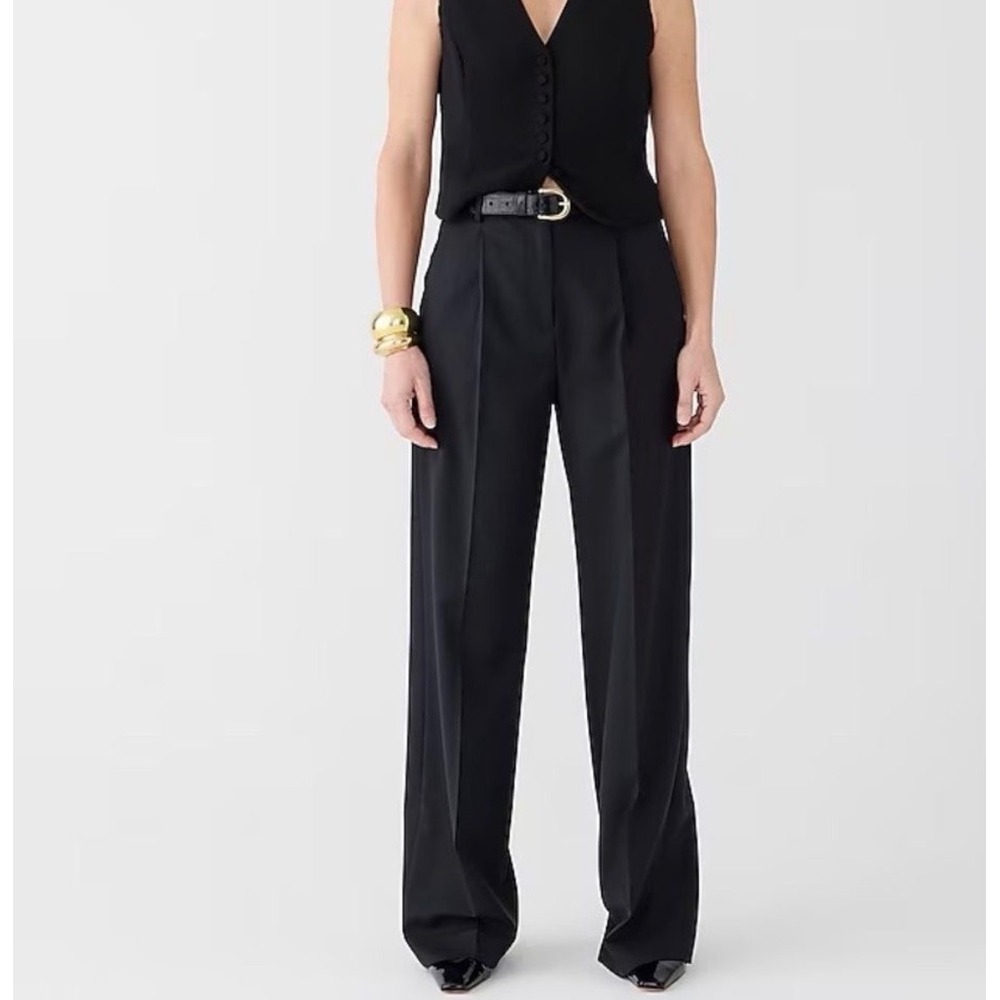 J CREW Wide-leg essential pant in city twill NWT size 2
